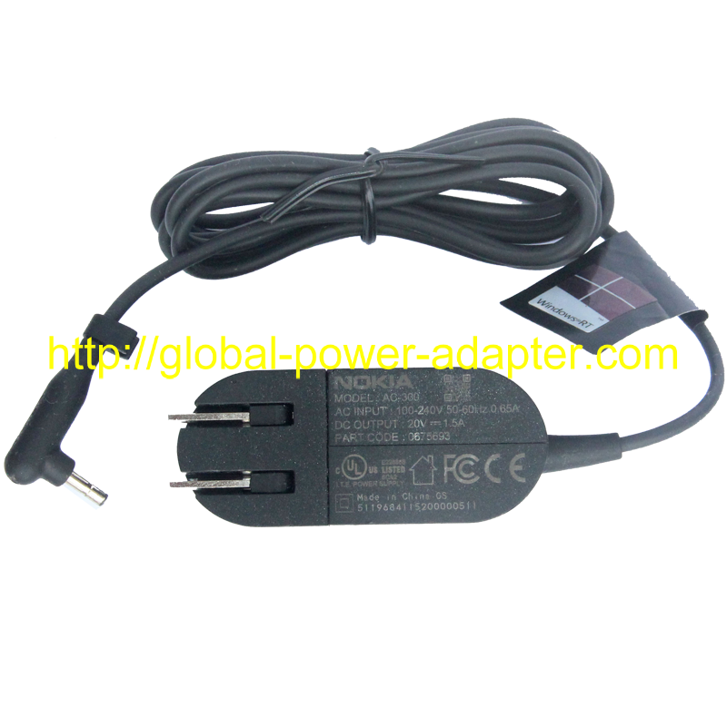 *Brand NEW* NOKIA DC 20V 1.5A (30W) for AC-300 AC DC Adapter POWER SUPPLY - Click Image to Close